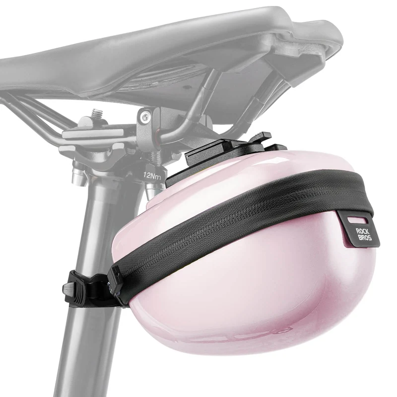 ROCKBROS Fahrrad Satteltaschen Hard Shell Reflektierend 0,4 L mit Halterung