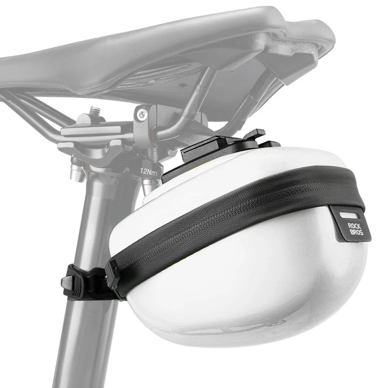 ROCKBROS Fahrrad Satteltaschen Hard Shell Reflektierend 0,4 L mit Halterung