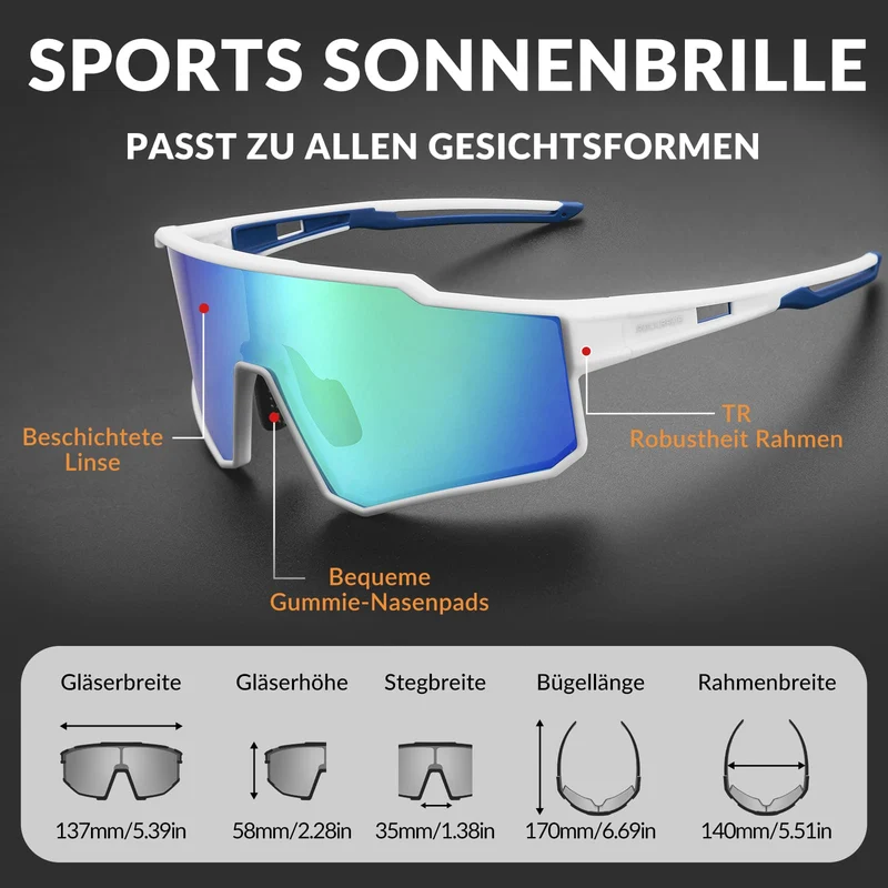 ROCKBROS Polarisatiebril Sportbril voor buitensport