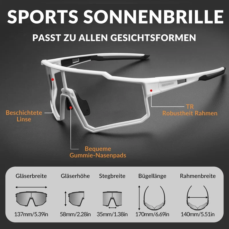 ROCKBROS Polarisatiebril Sportbril voor buitensport