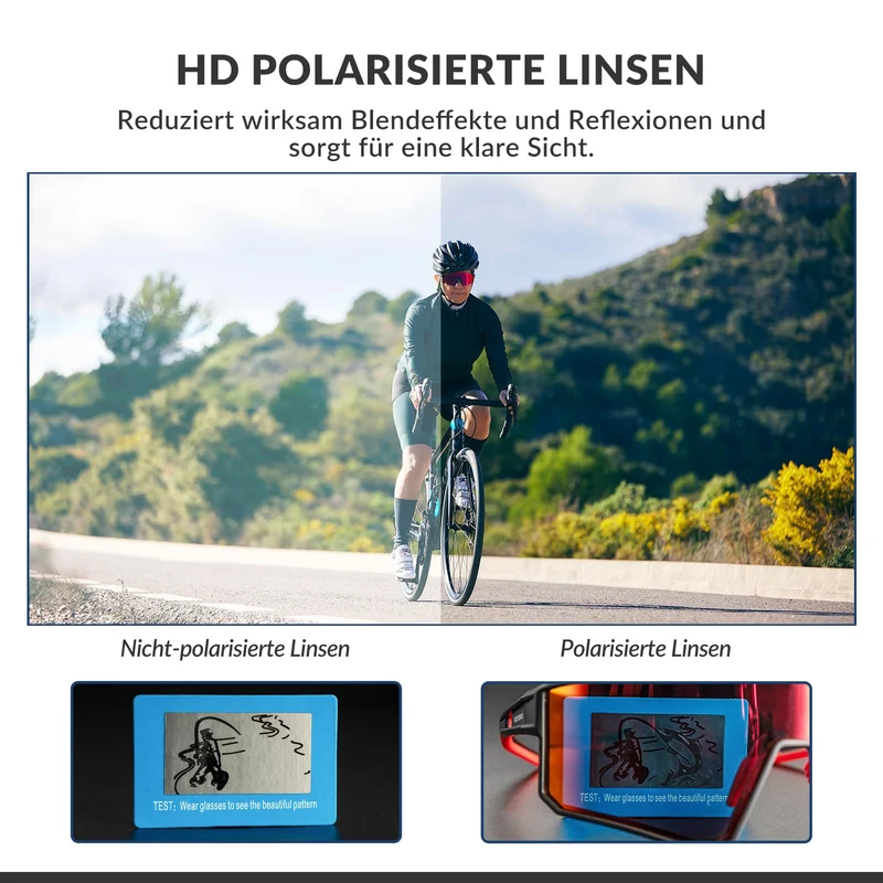 ROCKBROS Polarisatiebril Sportbril voor buitensport