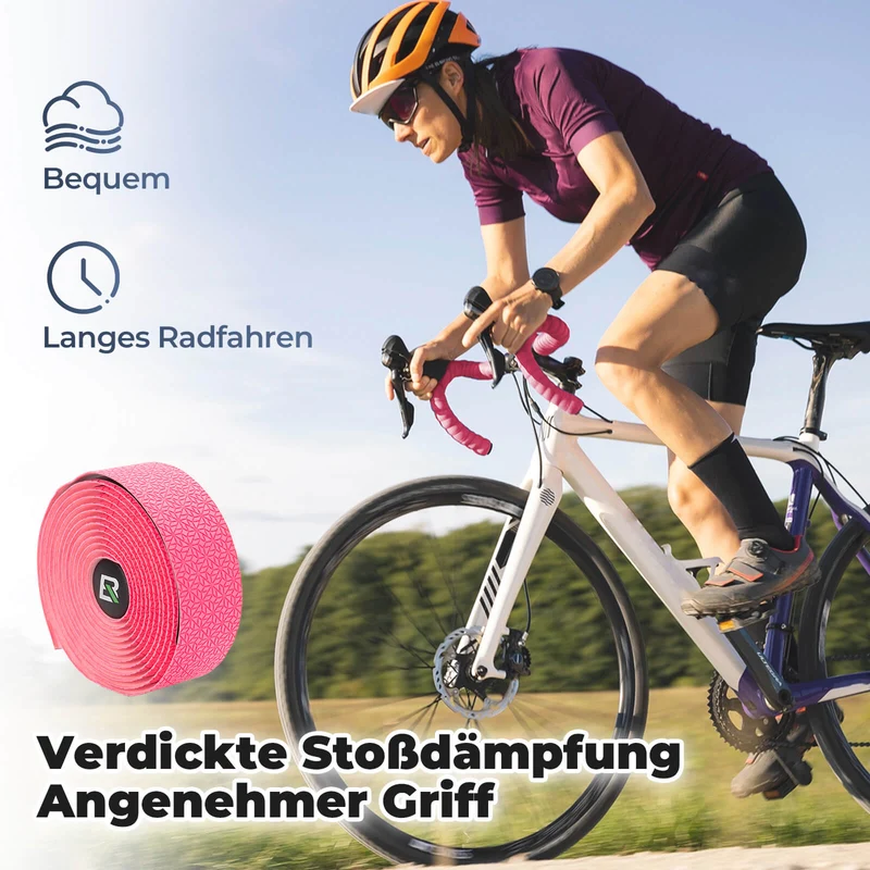 Fahrrad Lenkerband Griffband Lang 220cm voor MTB Rennrad Vier Farben