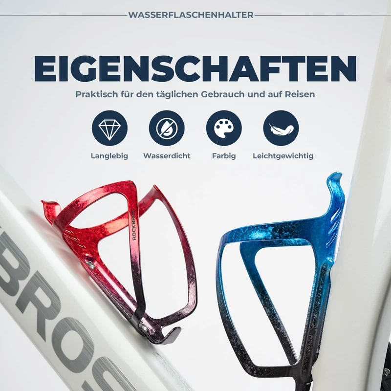 ROCKBROS Fahrrad Flaschenhalter Getränkehalter Robuust uit Alu Leicht 8 Farbe
