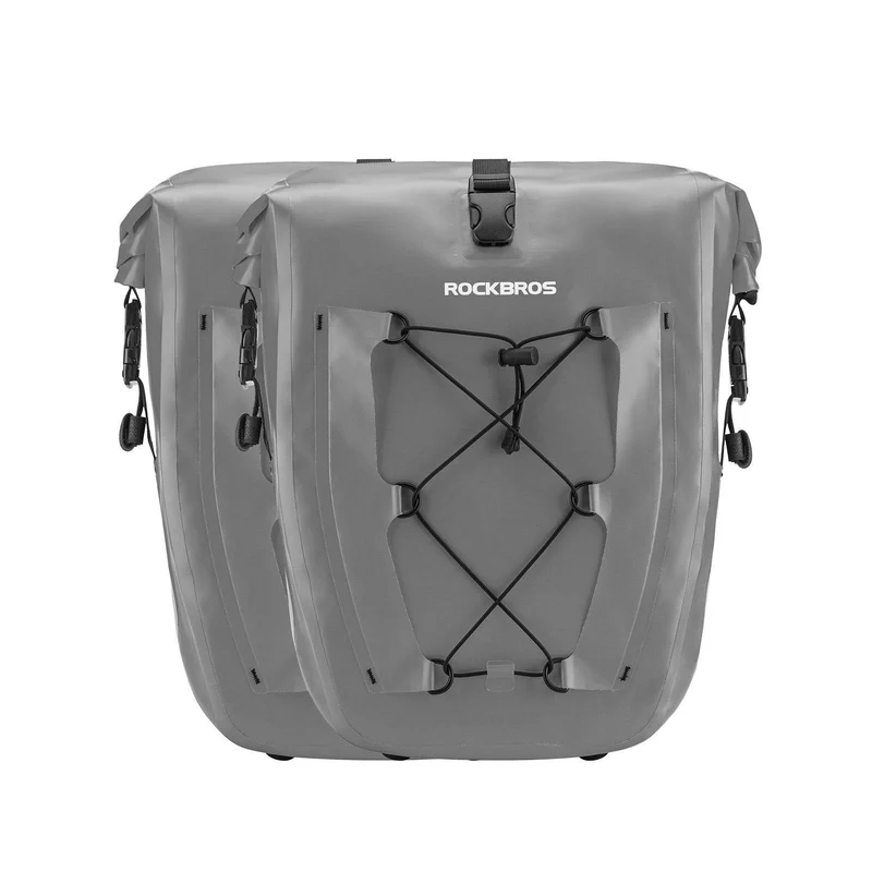 ROCKBROS Gepäckträgertasche 25L-32L 100 % wasserdicht mit Tragegriff