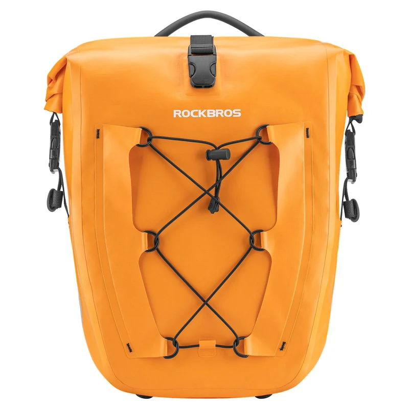 ROCKBROS Gepäckträgertasche 25L-32L 100 % wasserdicht mit Tragegriff