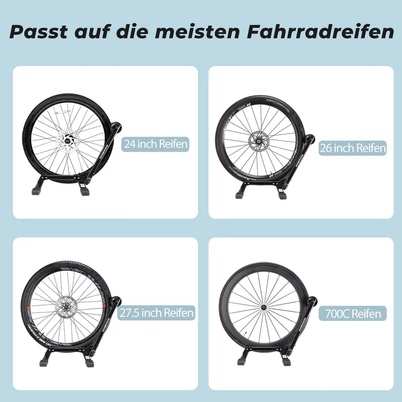 ROCKBROS Fahrradständer Faltbar aus Aluminum Einseitiger Fahrradständer