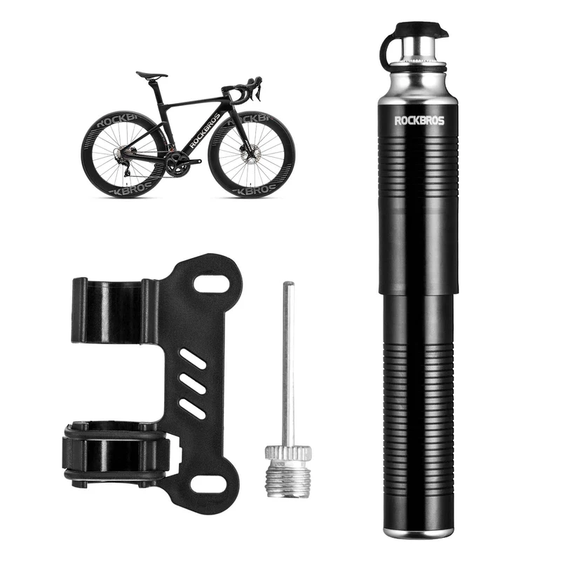ROCKBROS Luftpumpe Handpomp Schrader & Presta Ventile uit aluminium