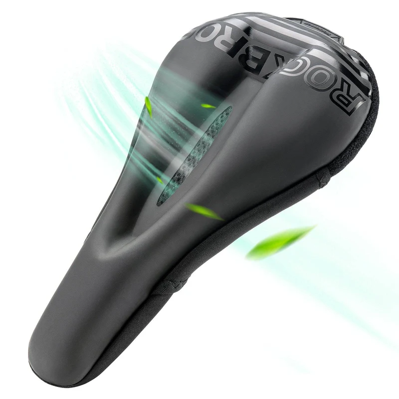 ROCKBROS Fahrrad Sattelbezug Gel Gepolsterter Weicher Fahrradsitz Bezug