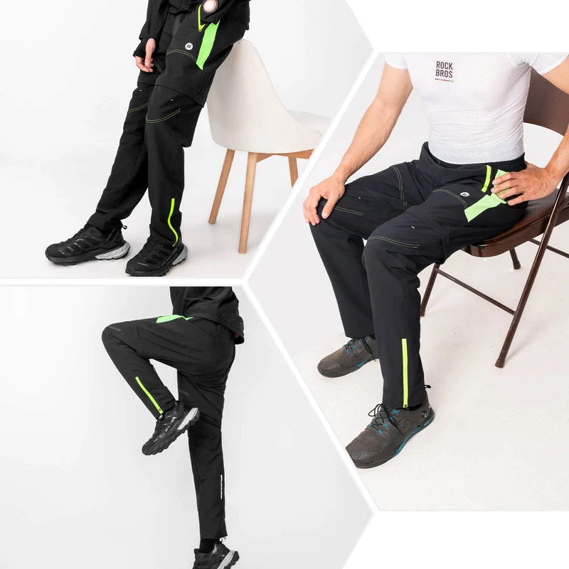 ROCKBROS Fahrradhose Herren Gepolsterte Radhose Atmungsaktiv Abnehmbar