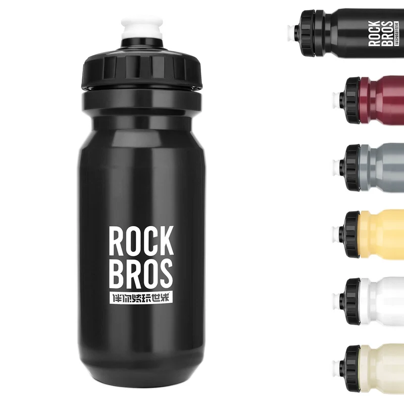 ROCKBROS Fahrrad Wasserflasche 600ml Trinkflasche BPA-Frei Auslaufsichere Flasche
