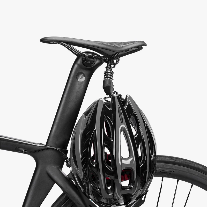 ROCKBROS Fahrradschloss Zahlenschloss Helmschloss mit 4-stellig Код макс. 150 см