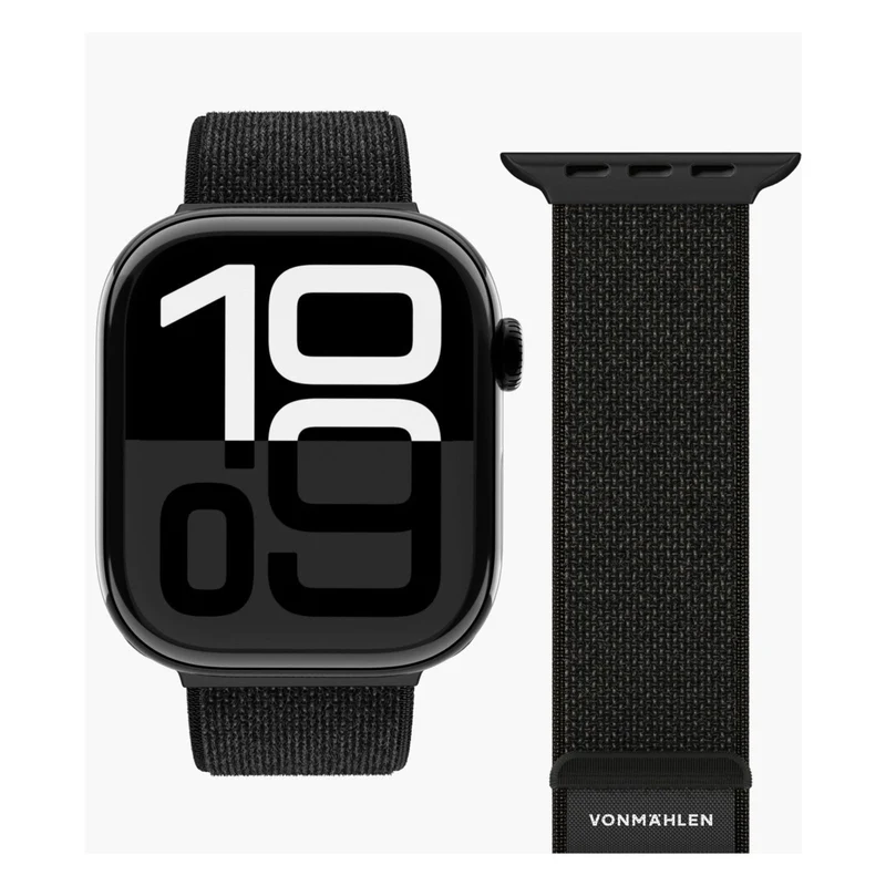 Vonmählen Loop Armband schwarz passend für Apple Watch 44/45/46/49mm