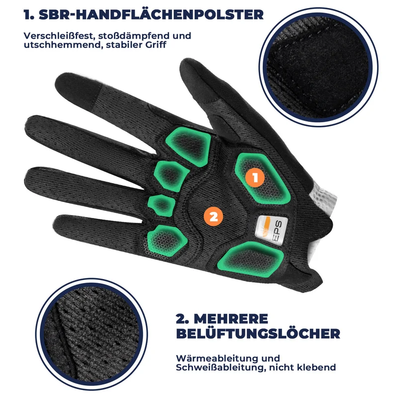 ДАРОГА ДА НЕБА Сэнсарны экран Fahrradhandschuhe SBR Polsterung atmungsaktiv
