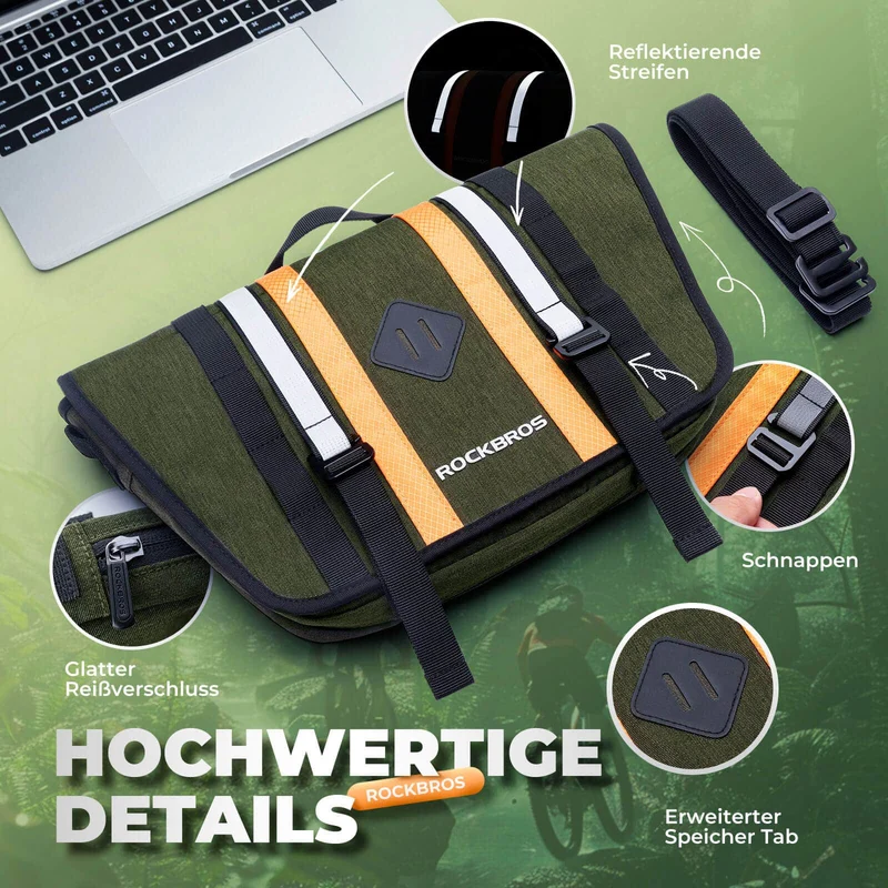 ROCKBROS Lenkertas met Schultergurt 4L Fronttas