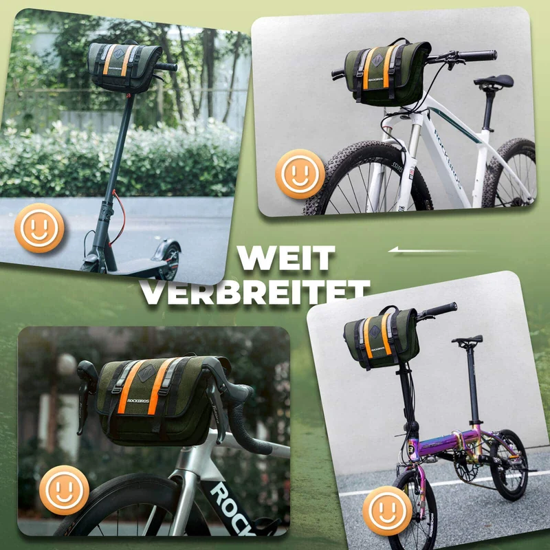 ROCKBROS Lenkertas met Schultergurt 4L Fronttas