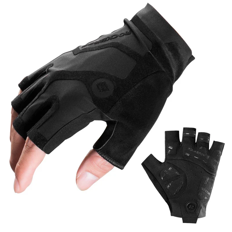 ROCKBROS Halbfinger-Radhandschuhe stoßdämpfend und rutschfest унісекс