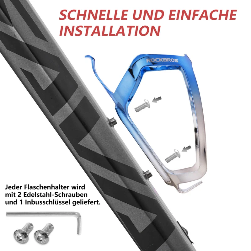 ROCKBROS Flaschenhalter Fahrrad Getränkehalter Leichtgewicht 30г