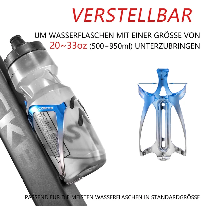 ROCKBROS Flaschenhalter Fahrrad Getränkehalter Leichtgewicht 30г