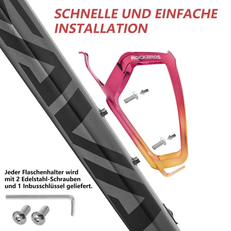 ROCKBROS Flaschenhalter Fahrrad Getränkehalter Leichtgewicht 30г