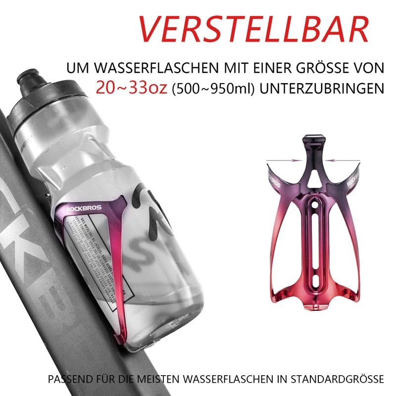 ROCKBROS Flaschenhalter Fahrrad Getränkehalter Leichtgewicht 30г