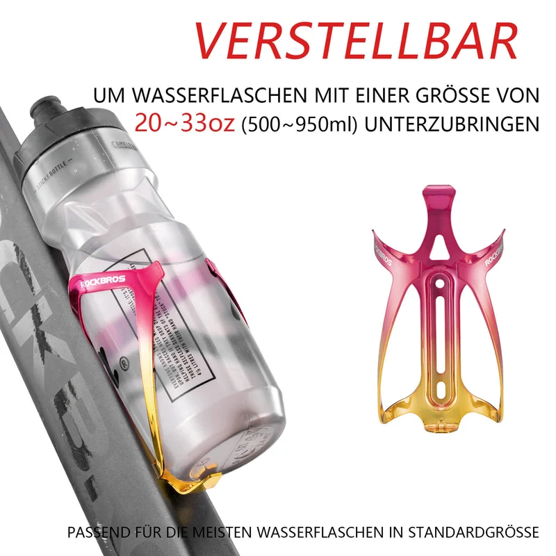 ROCKBROS Flaschenhalter Fahrrad Getränkehalter Leichtgewicht 30г