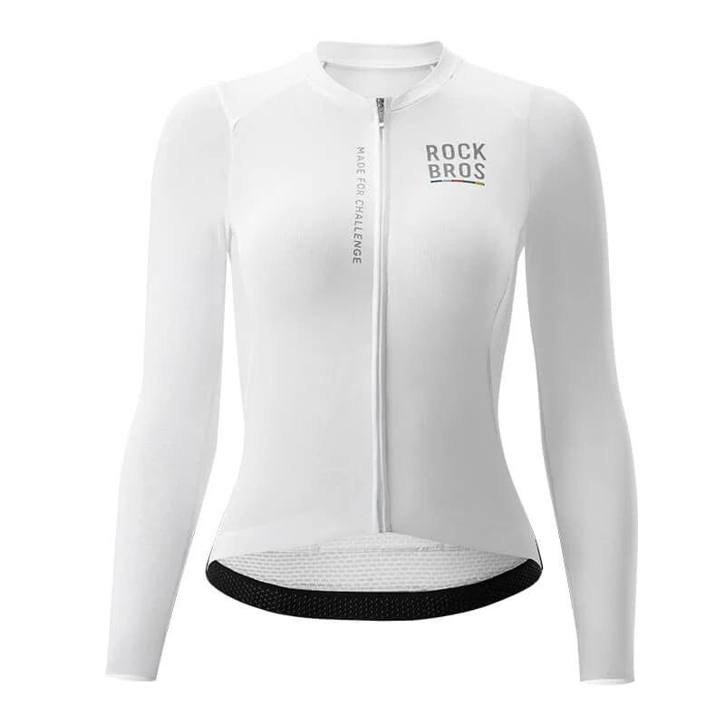 ROAD TO SKY Damen Langarm-Radtrikot Fahrrad Майка для MTB і Rennrad