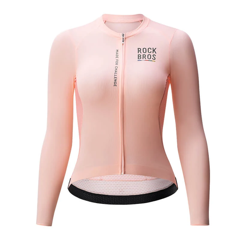 ROAD TO SKY Damen Langarm-Radtrikot Fahrrad Майка для MTB і Rennrad