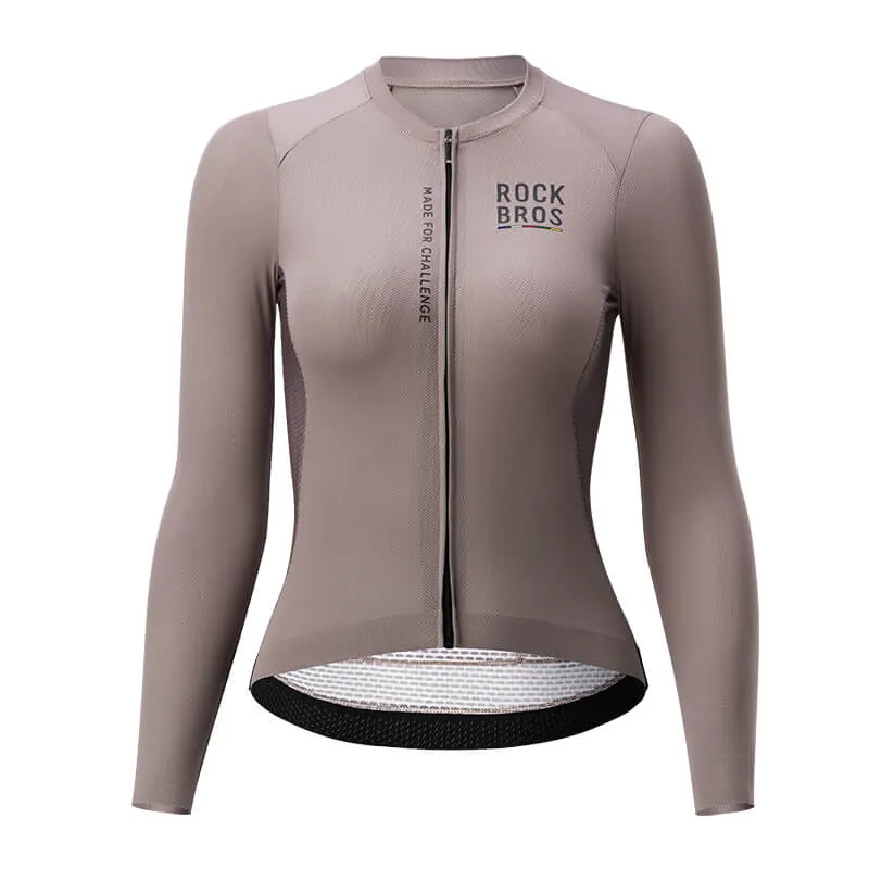 ROAD TO SKY Damen Langarm-Radtrikot Fahrrad Майка для MTB і Rennrad