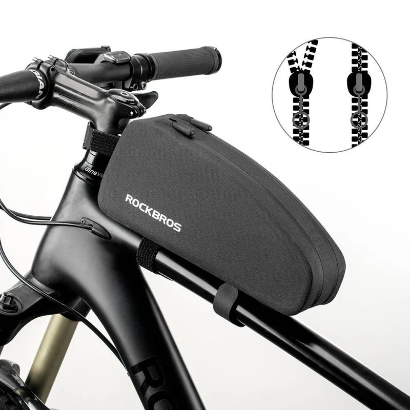 ROCKBROS wasserdichte Oberrohrtasche für Fahrrad 1L / 1.6 L Zwart