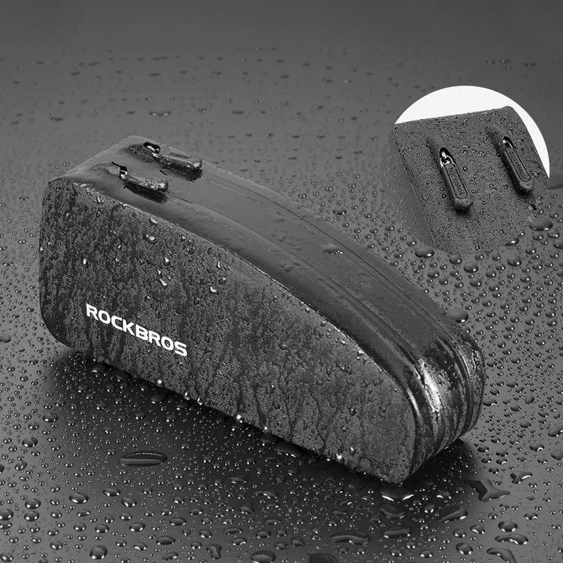 ROCKBROS wasserdichte Oberrohrtasche für Fahrrad 1L / 1.6 L Zwart