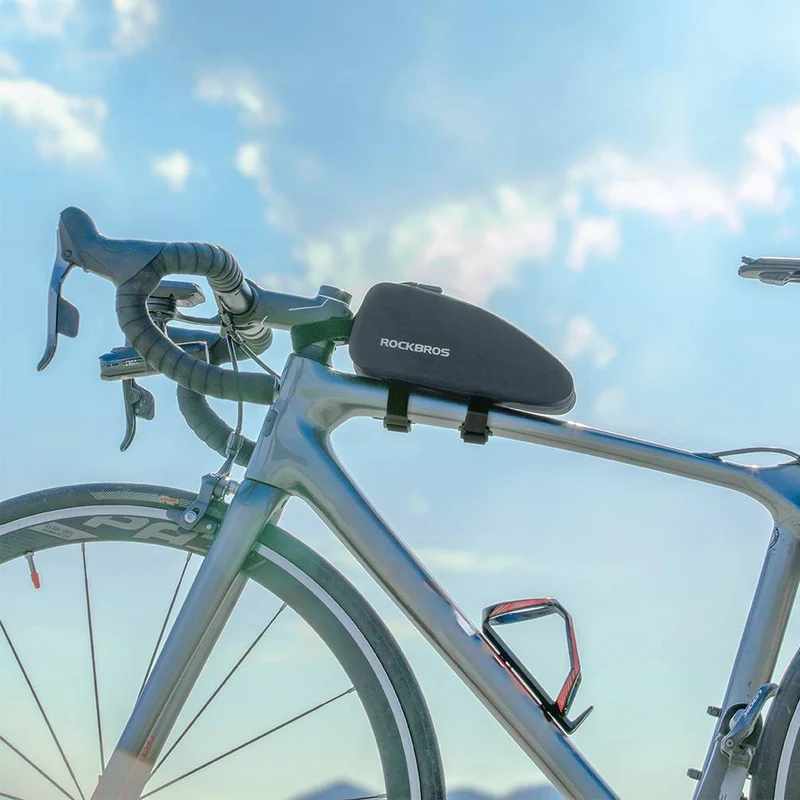 ROCKBROS wasserdichte Oberrohrtasche für Fahrrad 1L / 1.6 L Zwart