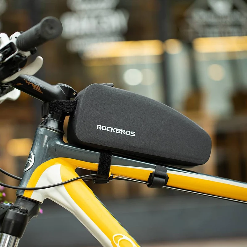 ROCKBROS wasserdichte Oberrohrtasche für Fahrrad 1L / 1.6 L Zwart
