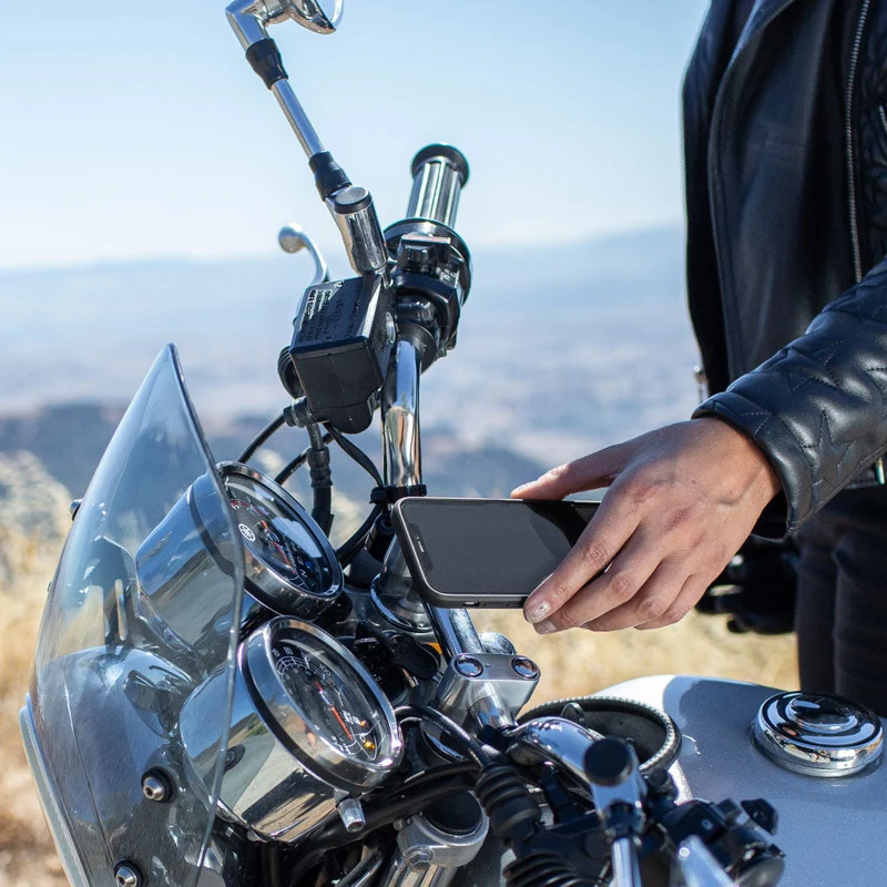 Motorcycle Bar Mount | Non-Charging | Locking v1 | PD Certified