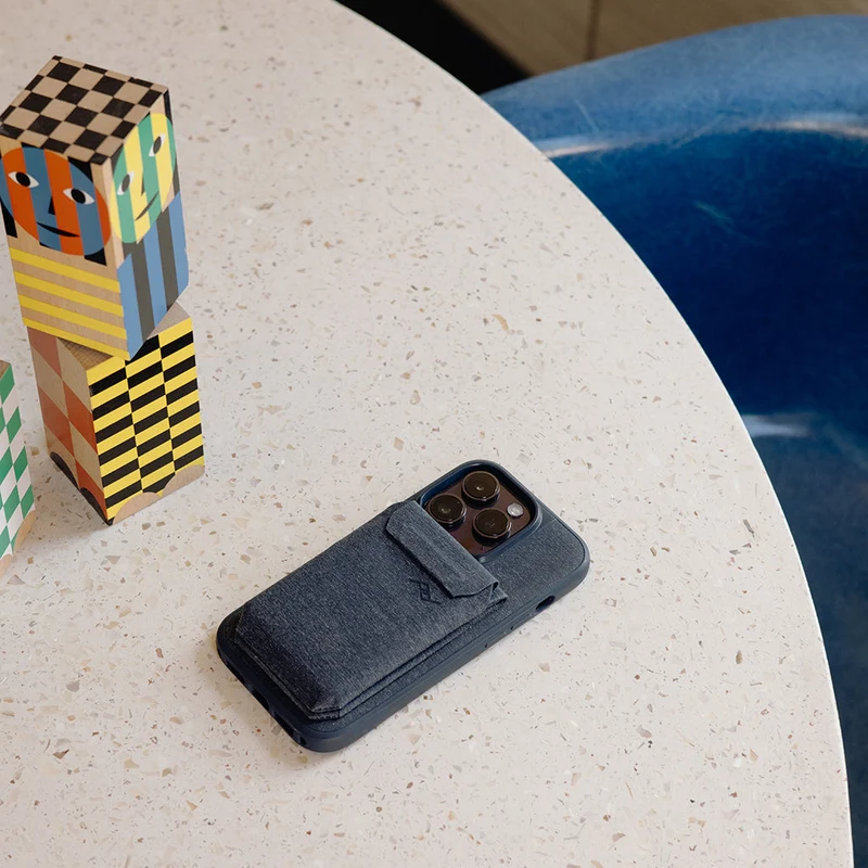 Mobile Wallet | Stand Wallet | Midnight | Fabric | PD Certified