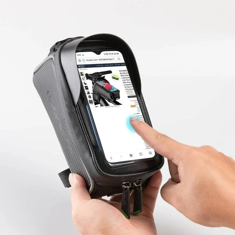 ROCKBROS wasserdicht Oberrohrtassche 1,5L voor Handys onder 6,5 Zoll
