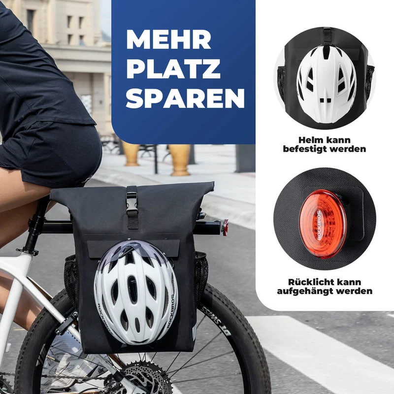 Заплечнік 3 у 1 Wasserdicht Gepäckträgertasche Umhängetasche 18L