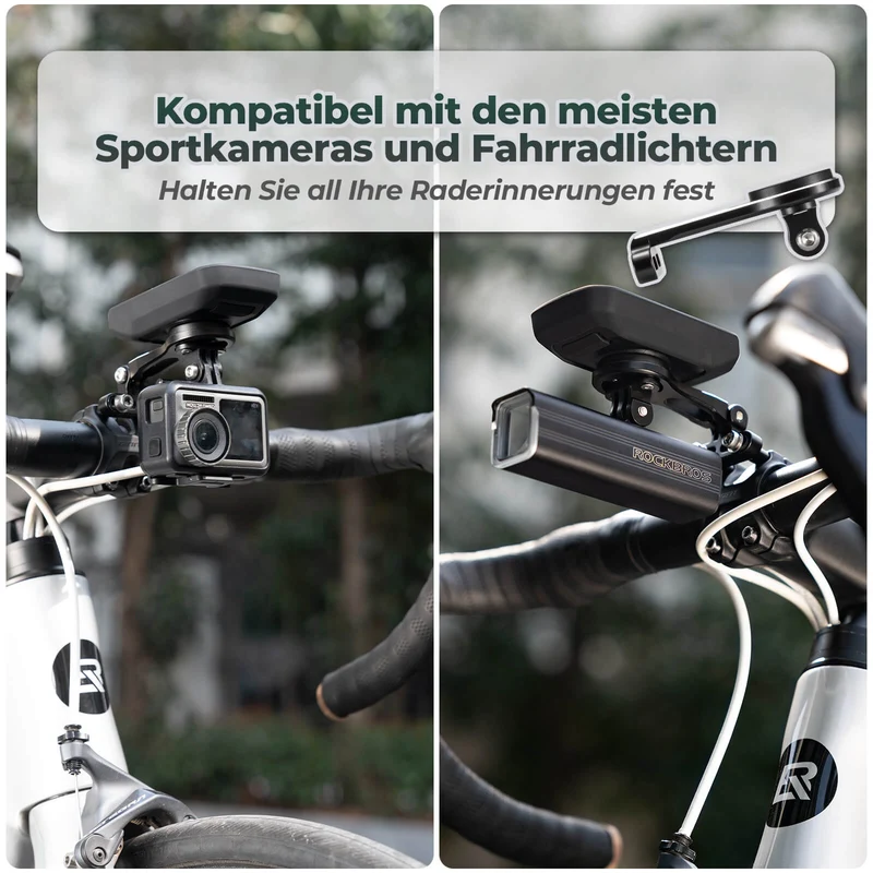 Fahrradcomputer Halterung Compatibel met Garmin/Bryton/GPS Fahrradlicht