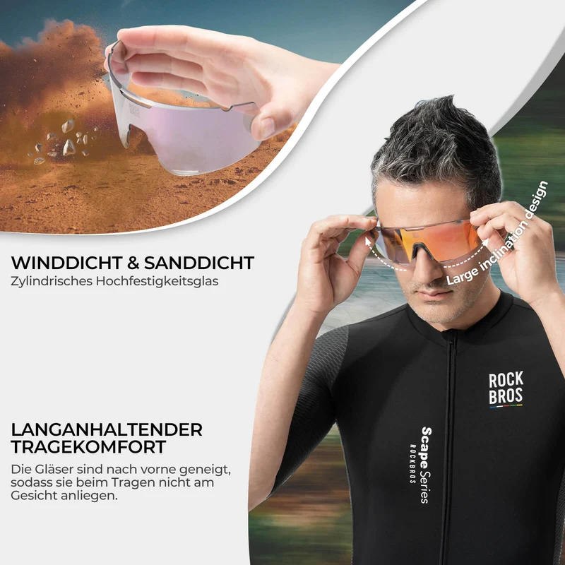 Fahrradbrille Drei-Gläser Konfigurationssystem - GRONDLOOS Serie