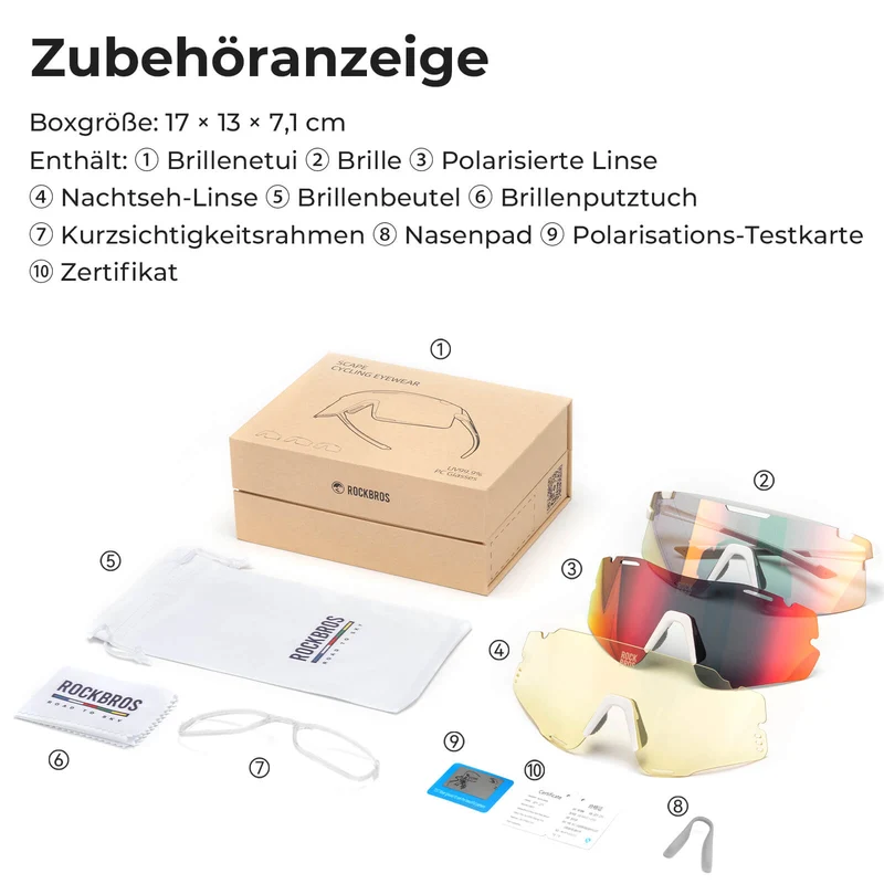 Fahrradbrille Drei-Gläser Konfigurationssystem - GRONDLOOS Serie