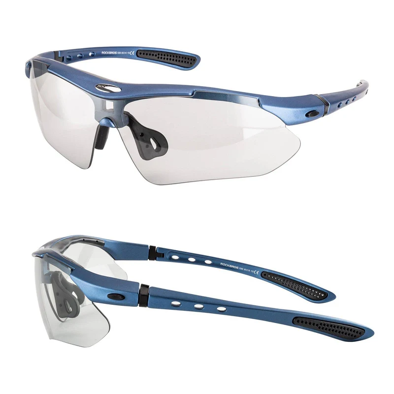 ROCKBROS Fahrradbrille Selbsttönend Brille Sonnenbrille UV 400 Schutz