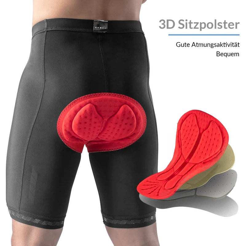ROCKBROS Fahrradhose met 3D Sitzpolster Schnell bespeelt Herren