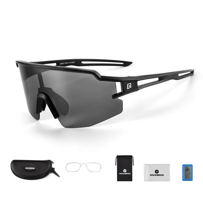 ROCKBROS Fahrradbrille Polarisiert Sportbrille winddicht Sonnenbrille UV400 Schutz