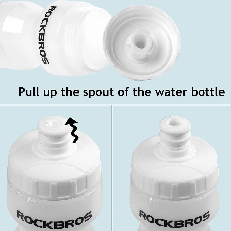 ROCKBROS Sport Trinkflasche 600 ml uit PP5 met beschermdop geliefert