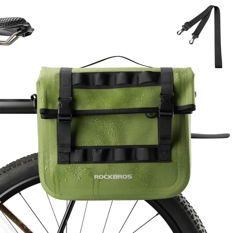 ROCKBROS Wasserdicht Fahrrad Gepäckträgertasche met Schultergurt hinten 15L