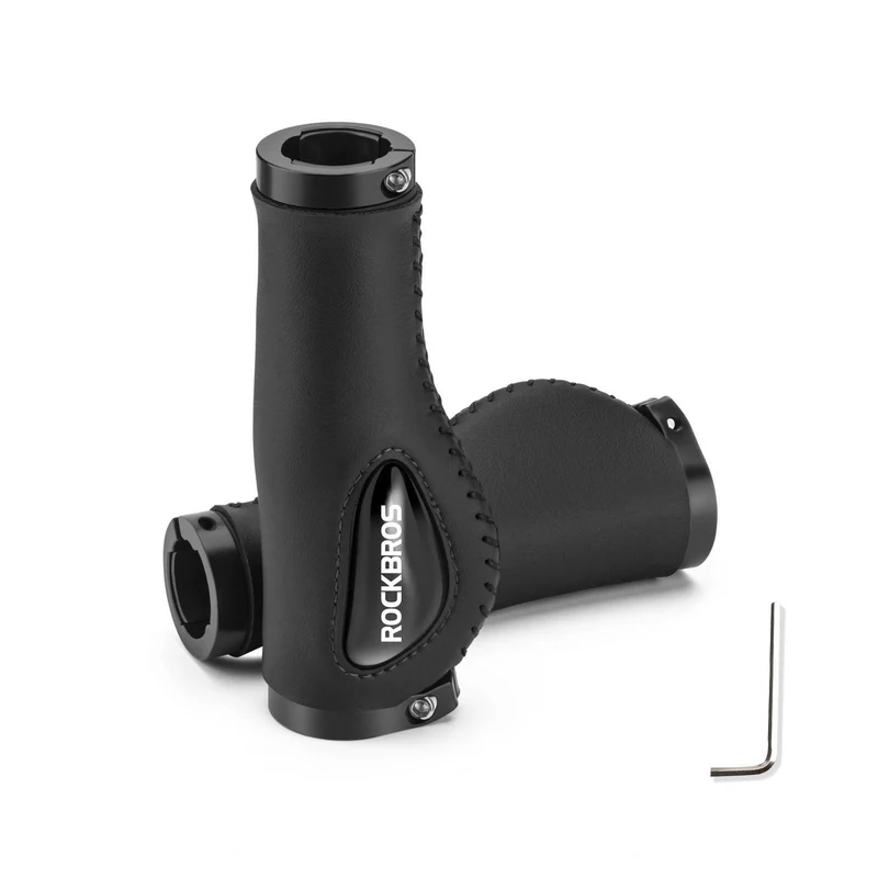 ROCKBROS Fahrradgriffe Ledergriffe voor Lenker met 22,2 mm Durchmesser