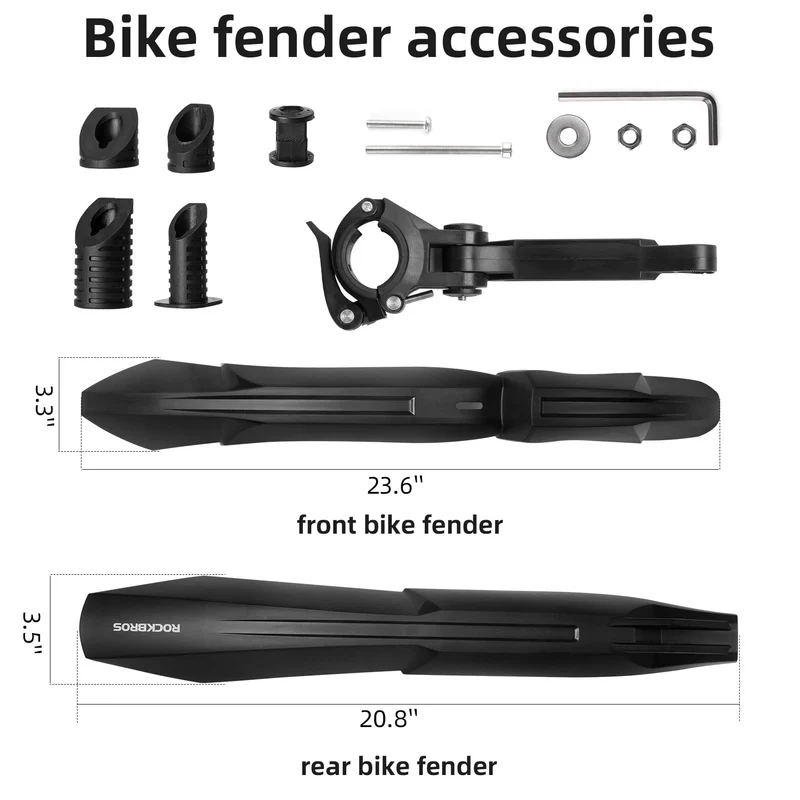 ROCKBROS Fahrrad Schutzblech Set Mountainbikes Universal Spritzschutz
