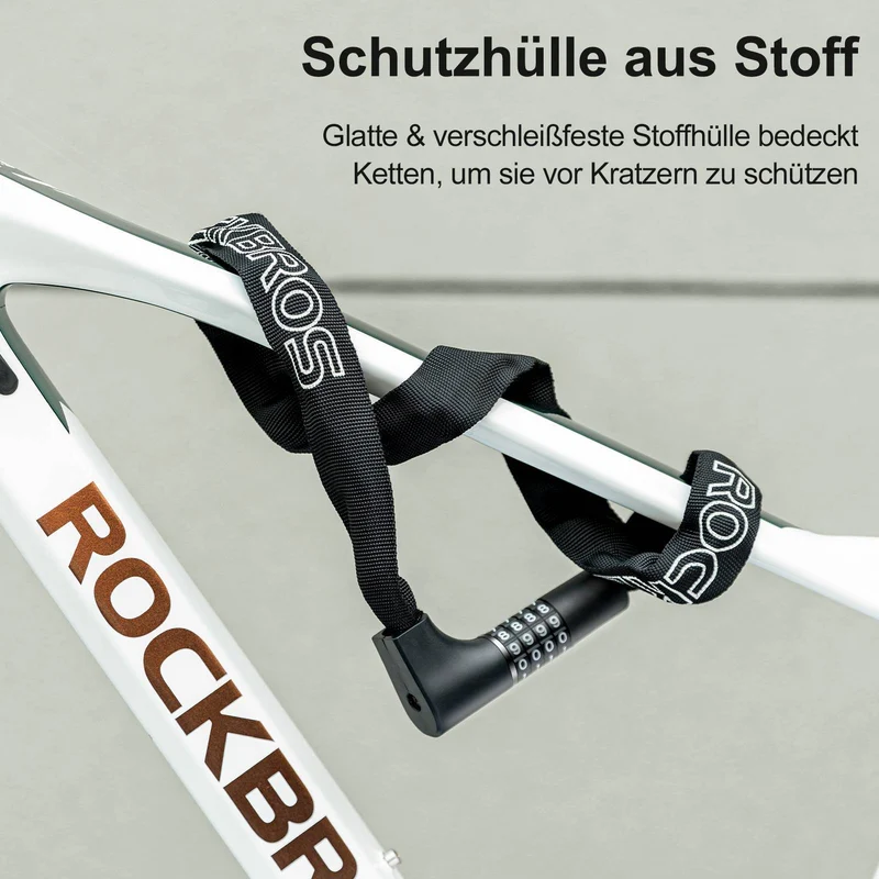 ROCKBROS Zahlenschloss met 4-stelligem Zahlencode 96 cm Länge
