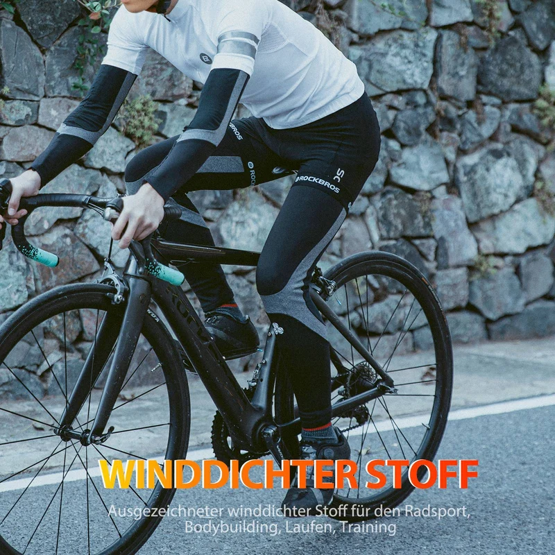 ROCKBROS Radsport Beinlinge Winter Beinwärmer voor Damen & Herren