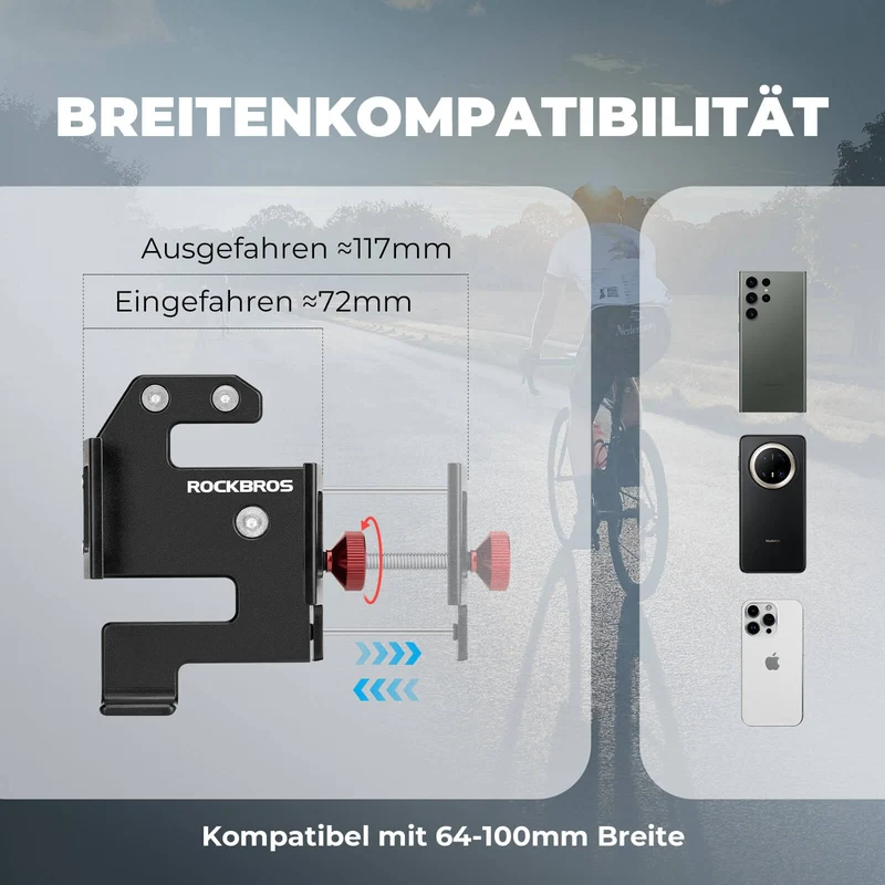 ROCKBROS Handyhalter Fahrrad voor 4,7"-7,09"