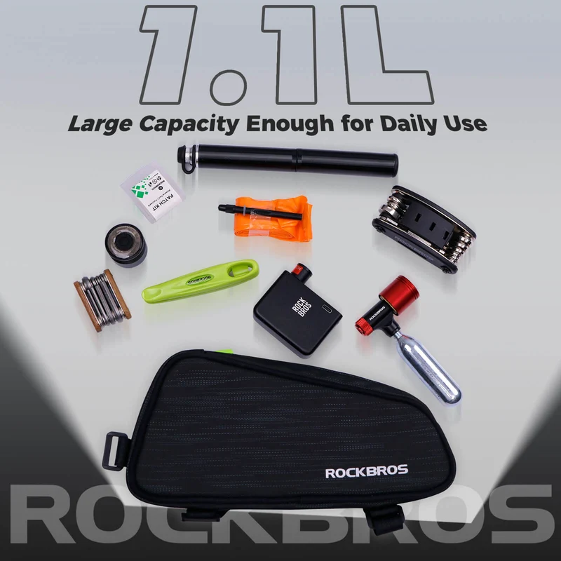 ROCKBROS Fahrrad Oberrohrtasche/Satteltasche 1,1L met Innenfächern